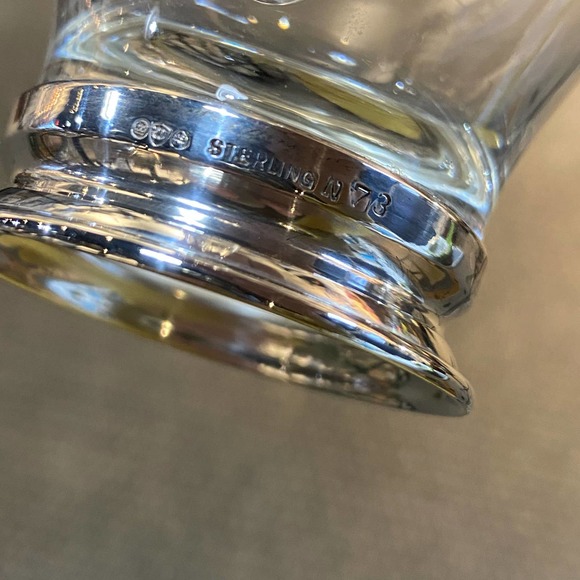 Watson starburst open sugar and creamer Sterling bases - Picture 4 of 5